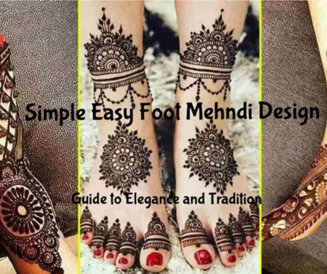 simple easy foot mehndi design